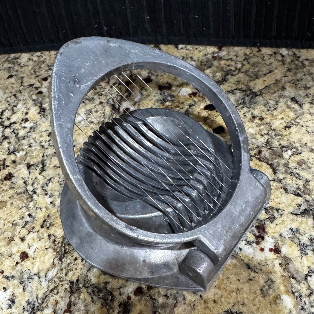 Antique Metal Egg Slicer Made in Taiwan